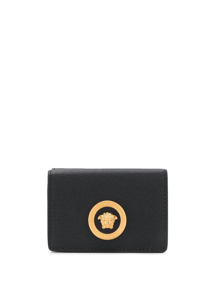 Versace Medusa Leather Wallet - Black