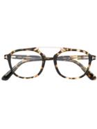Tom Ford Eyewear 5495 Tortoiseshell-effect Glasses - Brown