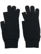 Rick Owens - Knitted Wool Gloves - Men - Virgin Wool - One Size, Black, Virgin Wool