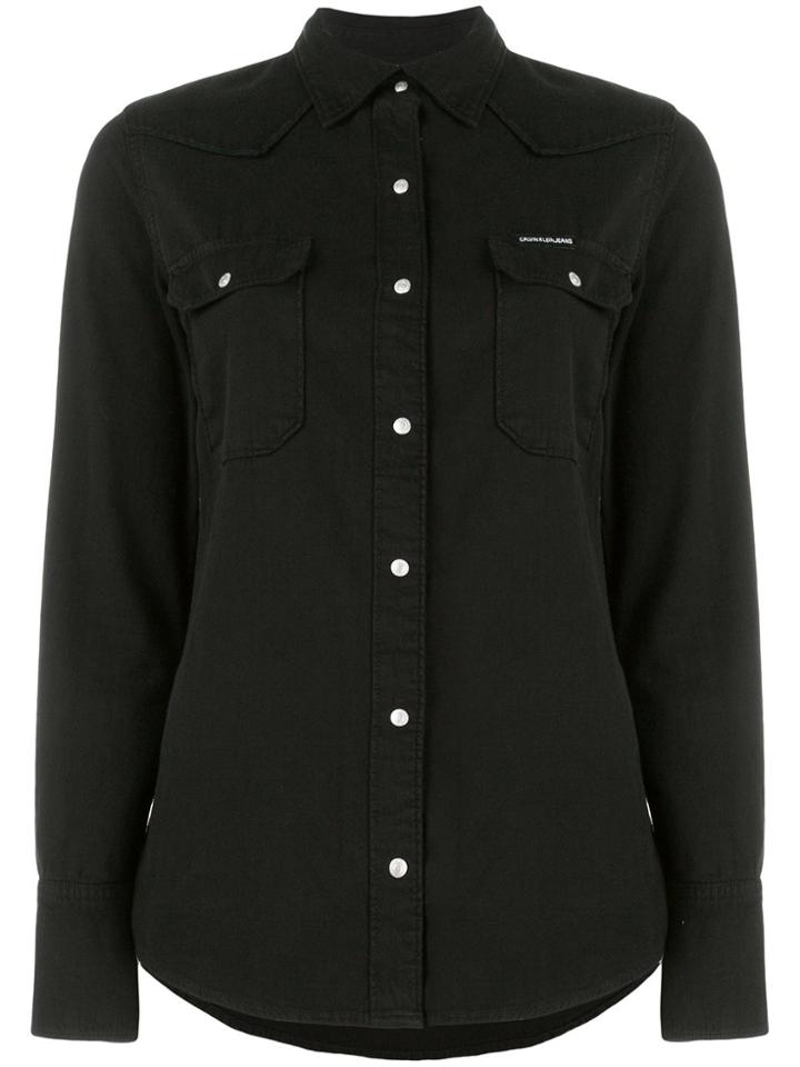 Calvin Klein Jeans Western Denim Shirt - Black