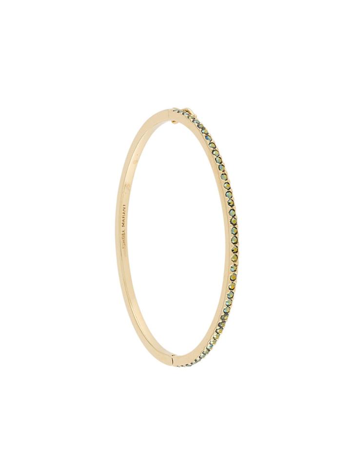 Isabel Marant Rhinestone Embellished Bangle - Metallic