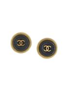 Chanel Pre-owned 1994 Cc Logo Earrings - Gold