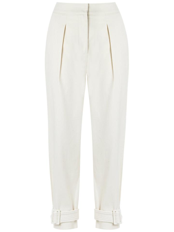 Egrey - Cropped Pants - Women - Cotton/spandex/elastane - 40, Nude/neutrals, Cotton/spandex/elastane