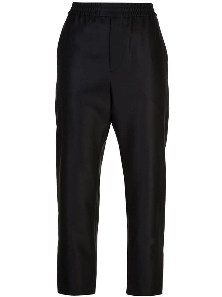 Saint Laurent Linn Cropped Trousers - Black