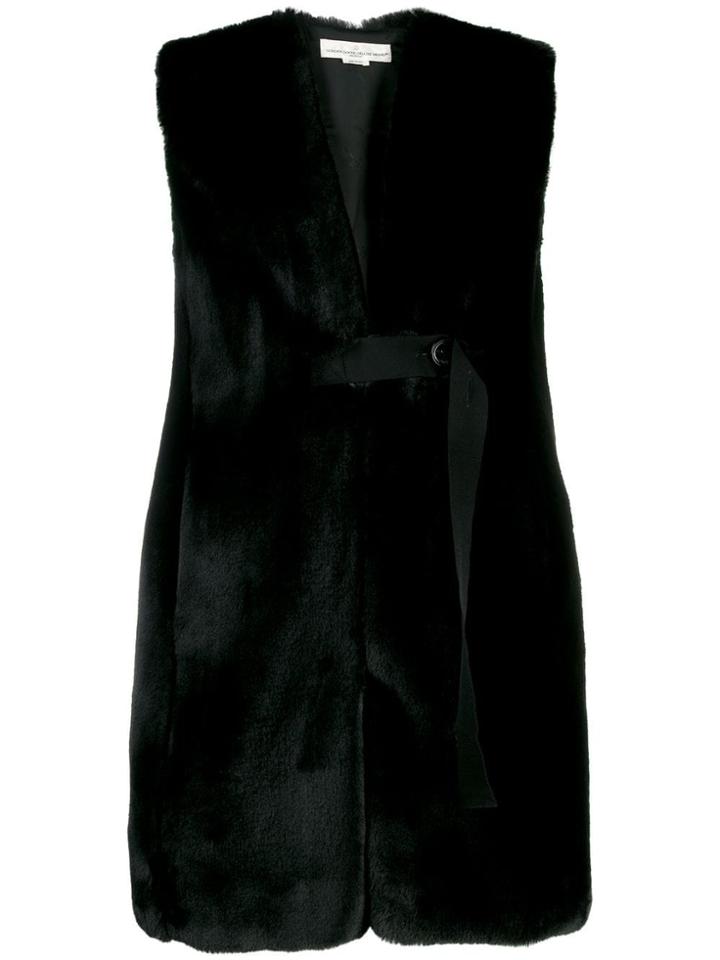 Golden Goose Sleeveless Fur Vest - Black