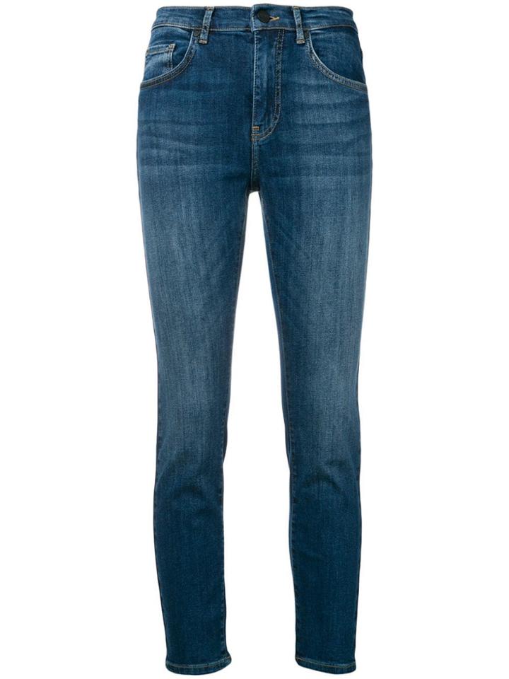 Pinko Skinny Cropped Jeans - Blue