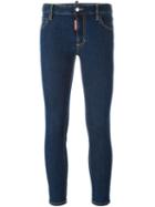 Dsquared2 'twiggy' Medium Waist Jeans, Women's, Size: 40, Blue, Polyester/spandex/elastane/cotton