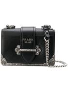 Prada Cahier Mini Bag - Black