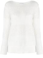 Fabiana Filippi Crew Neck Jumper - White