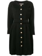 Fendi Vintage 1980's Long-sleeved Belted Dress - Black