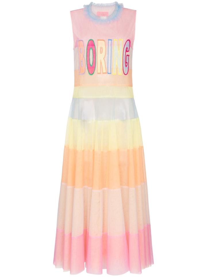 Viktor & Rolf Boring Striped Tulle Dress - Multicoloured