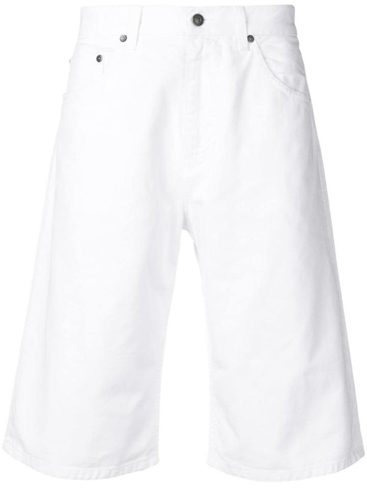 Msgm Relaxed Denim Shorts - White