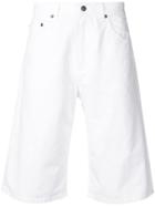 Msgm Relaxed Denim Shorts - White