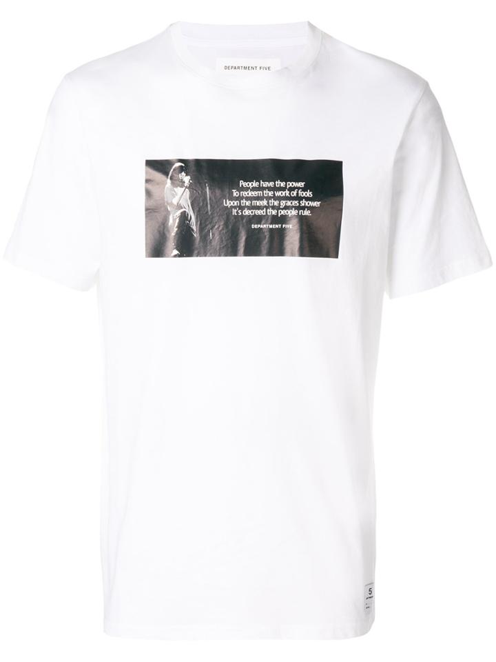 Department 5 Quote Print T-shirt - White
