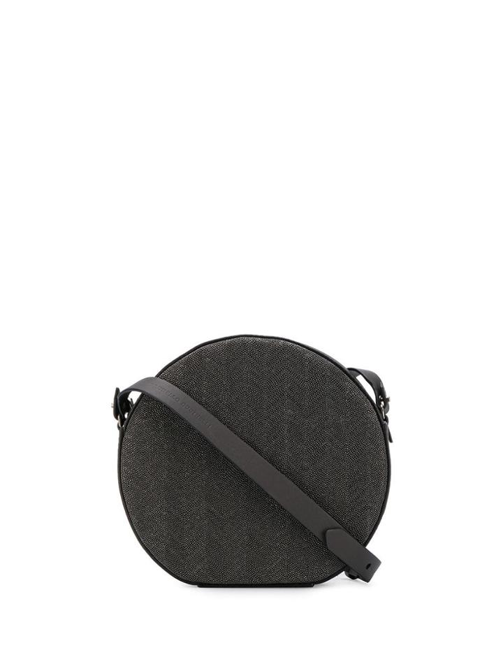 Brunello Cucinelli Circle Crossbody Bag - Grey