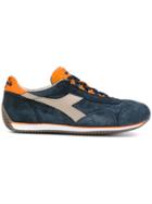 Diadora Contrast Lace Up Sneakers - Blue