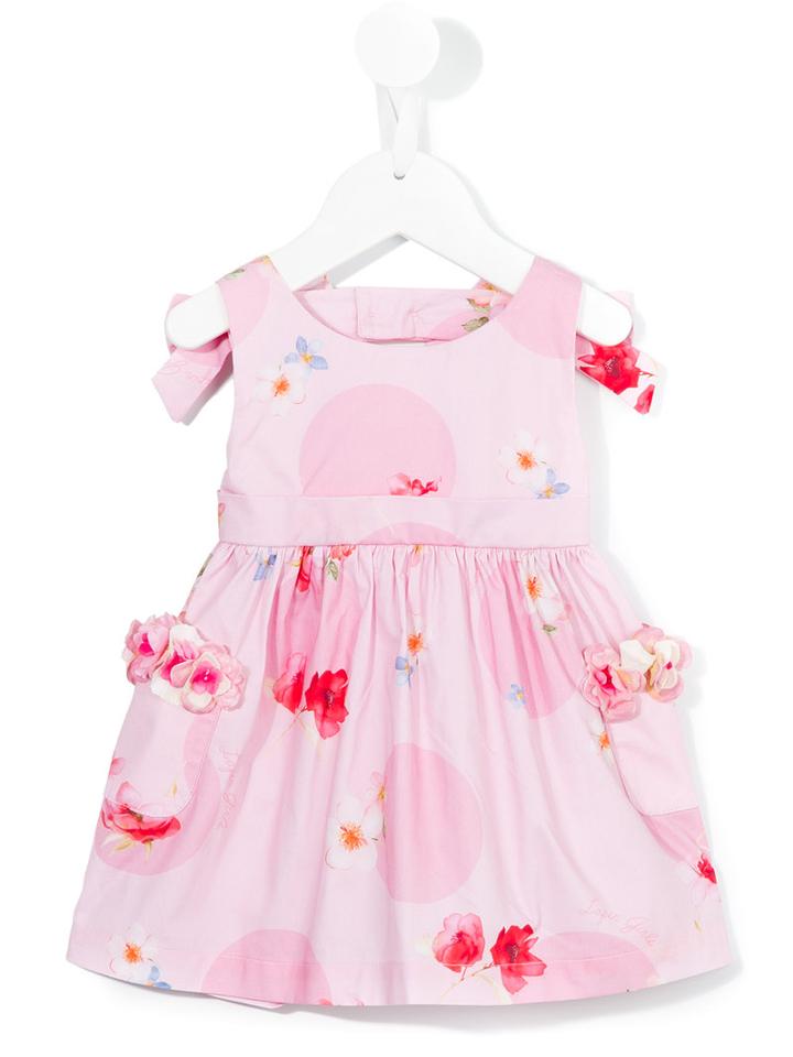Floral Print Dress - Kids - Cotton/tactel/spandex/elastane - 36 Mth, Pink/purple, Lapin House