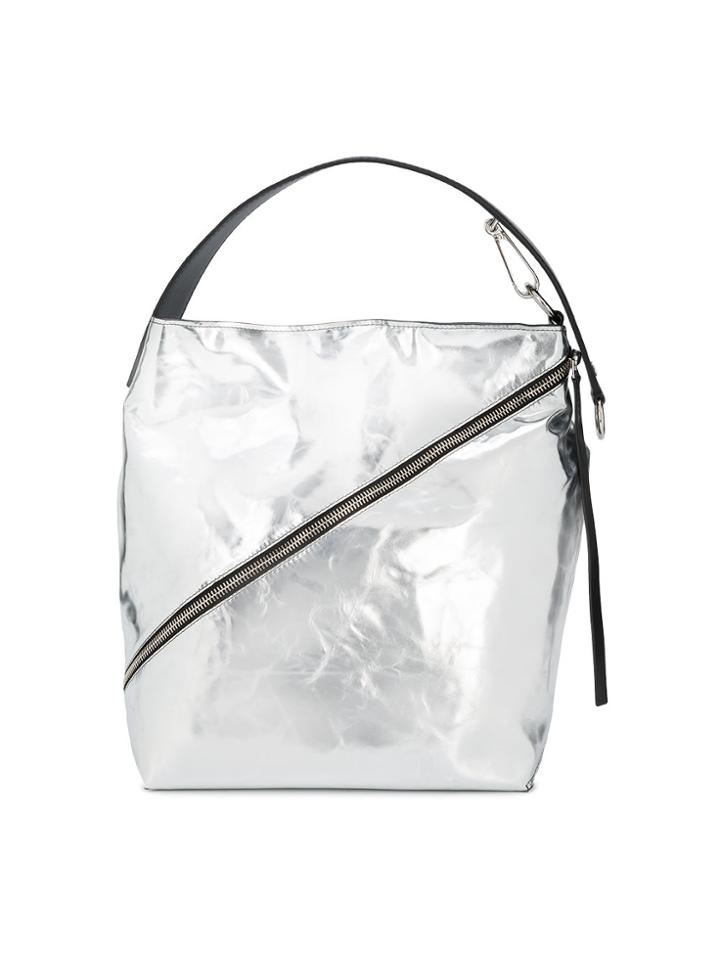 Proenza Schouler Medium Metallic Zip Hobo