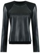 Talie Nk Leather Top, Women's, Size: 38, Black, Leather