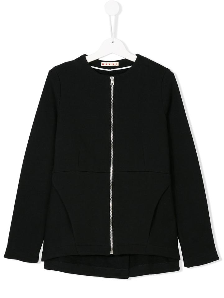 Marni Kids Zipped Sweatshirt - Blue