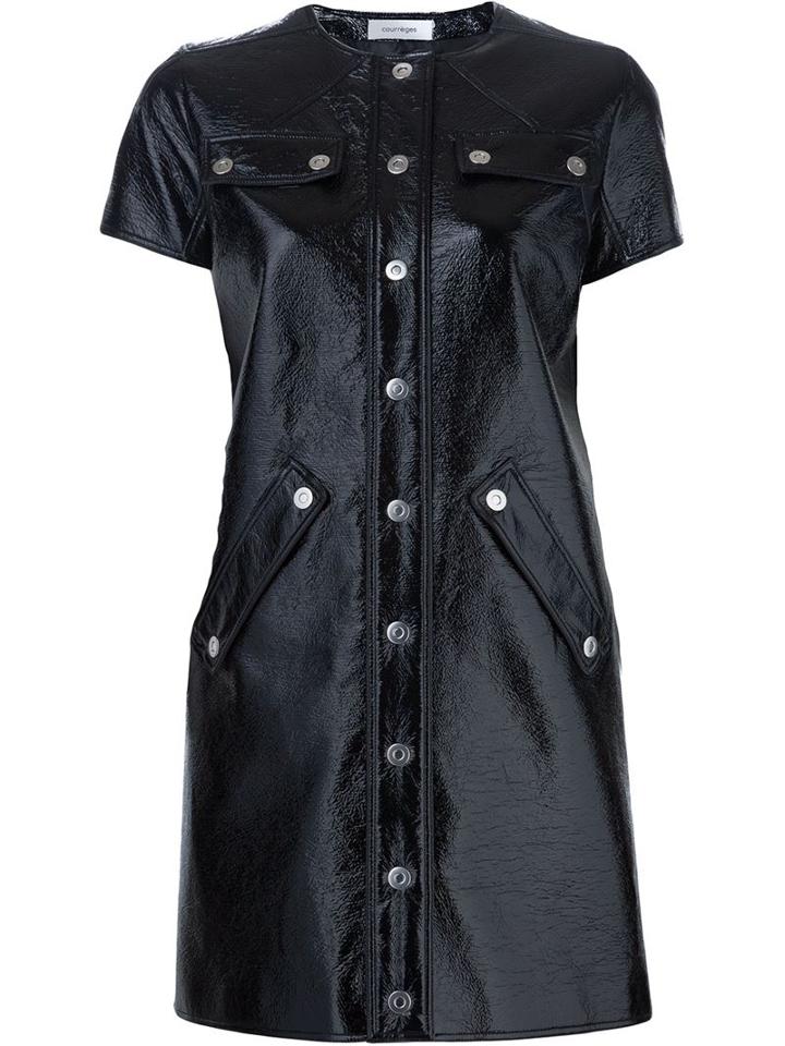 Courrèges Buttoned Mini Dress