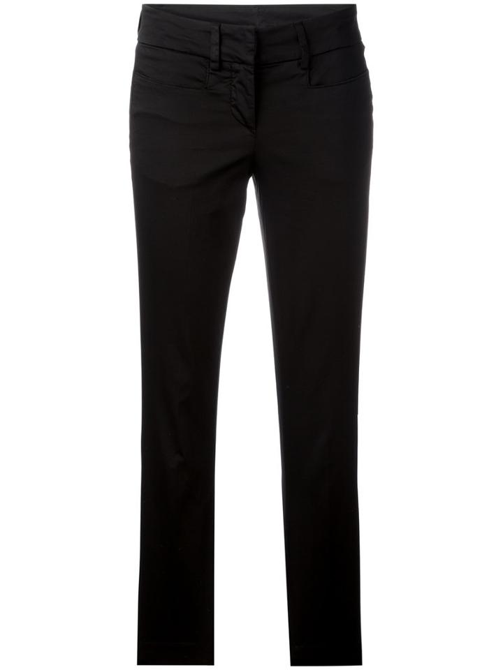 Dondup Myay Trousers, Women's, Size: 46, Black, Cotton/spandex/elastane