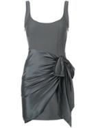 Cinq A Sept Wrap Bow Detail Mini Dress - Grey