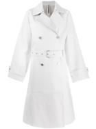 Jil Sander Double Breasted Trench Coat - White
