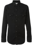 Saint Laurent Chest Pocket Denim Shirt - Black