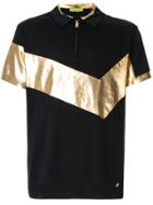 Versace Jeans Panelled Polo Shirt - Black