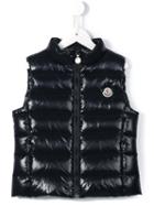 Moncler Kids 'ghany' Padded Gilet, Toddler Girl's, Size: 4 Yrs, Blue