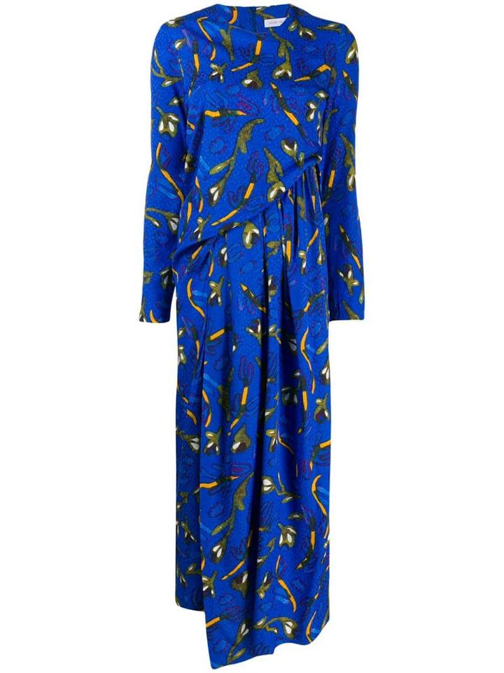 Christian Wijnants Printed Maxi Dress - Blue