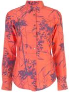 Sara Roka Monica Leaf Printed Blouse - Orange