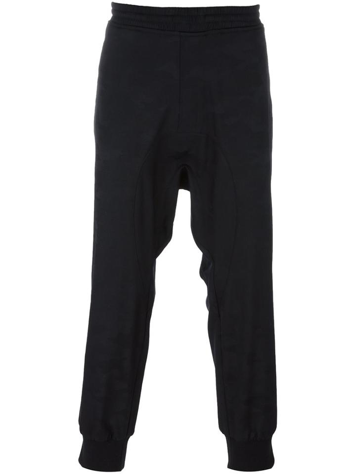 Neil Barrett 'sarwell' Trousers, Men's, Size: 50, Black, Wool/polyurethane/cotton