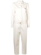 L'autre Chose Long-sleeved Jumpsuit - Neutrals