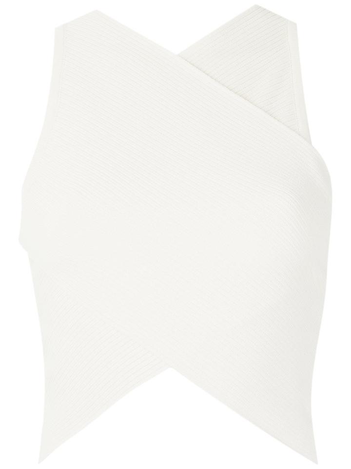 Egrey - Knitted Cropped Top - Women - Polyamide/spandex/elastane/viscose - G, White, Polyamide/spandex/elastane/viscose