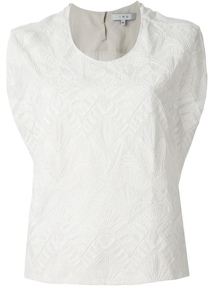 Iro Geometric Embroidery Blouse