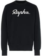 Rapha Logo Chain Stitched Cotton Sweatshirt - Black