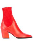 Pierre Hardy Rodeo Ankle Boots - Red
