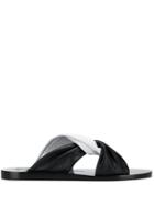 Givenchy Two-tone Knot Sandals - Black