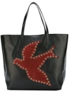 Red Valentino Bird Patch Shopper Tote