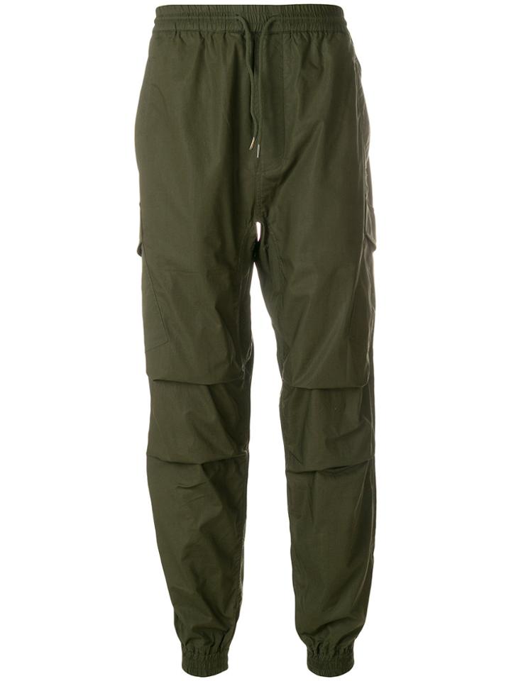 Maharishi Loose Fit Track Trousers - Green