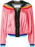 No Ka' Oi Colour-block Zipped Jacket - Pink