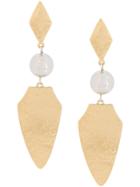 Isabel Marant Two-toned Drop Earrings - Gold