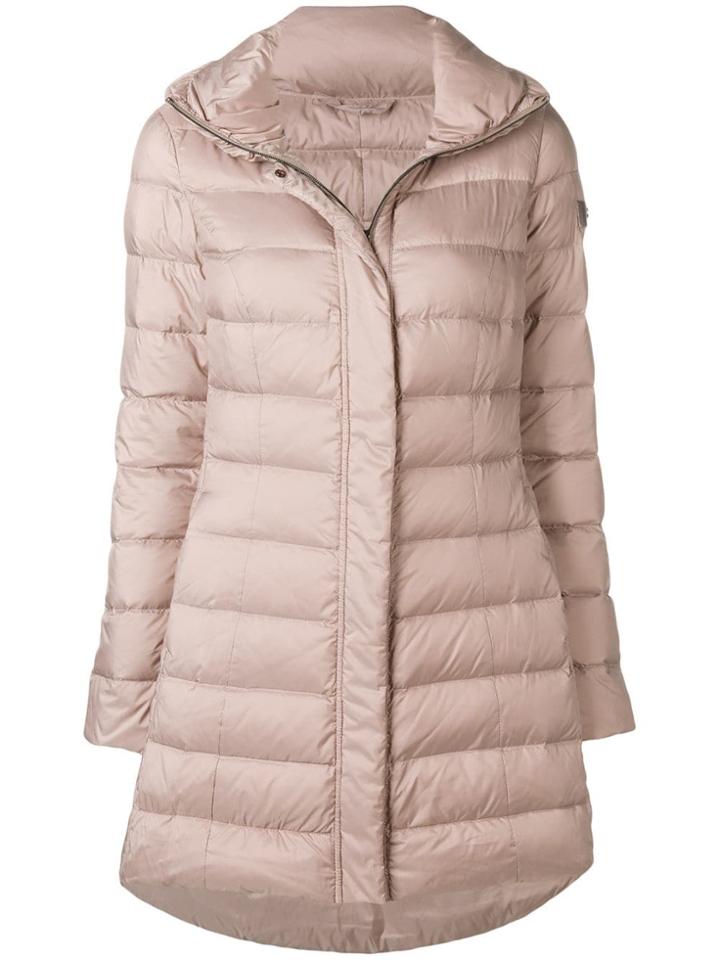Peuterey Hooded Puffer Coat - Nude & Neutrals