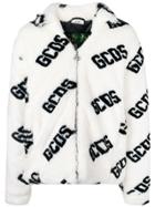 Gcds All Over Logo Jacket - White