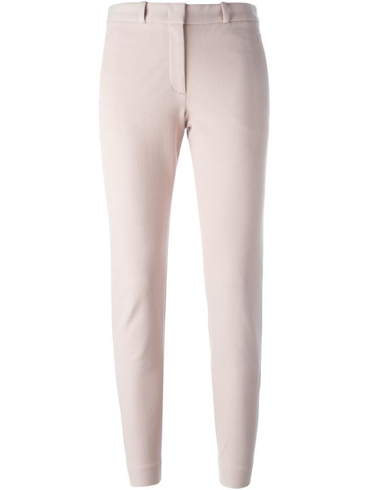 Joseph Cropped Skinny Trousers, Women's, Size: 42, Pink/purple, Viscose/cotton/spandex/elastane/acetate