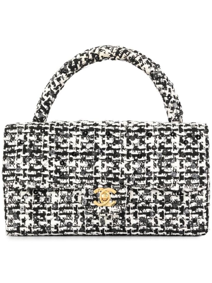 Chanel Vintage Spangle Hand Bag - Black