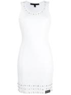 Philipp Plein Consus Mini Dress, Women's, Size: Medium, White, Polyester/viscose/spandex/elastane