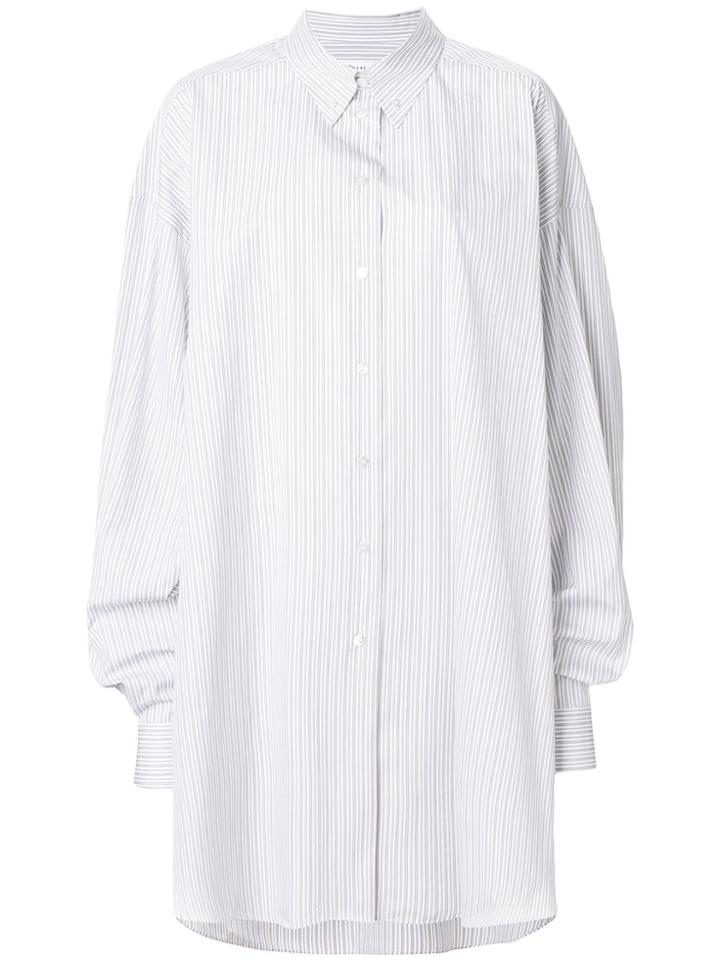 Maison Margiela Oversized Pinstripe Shirt - White